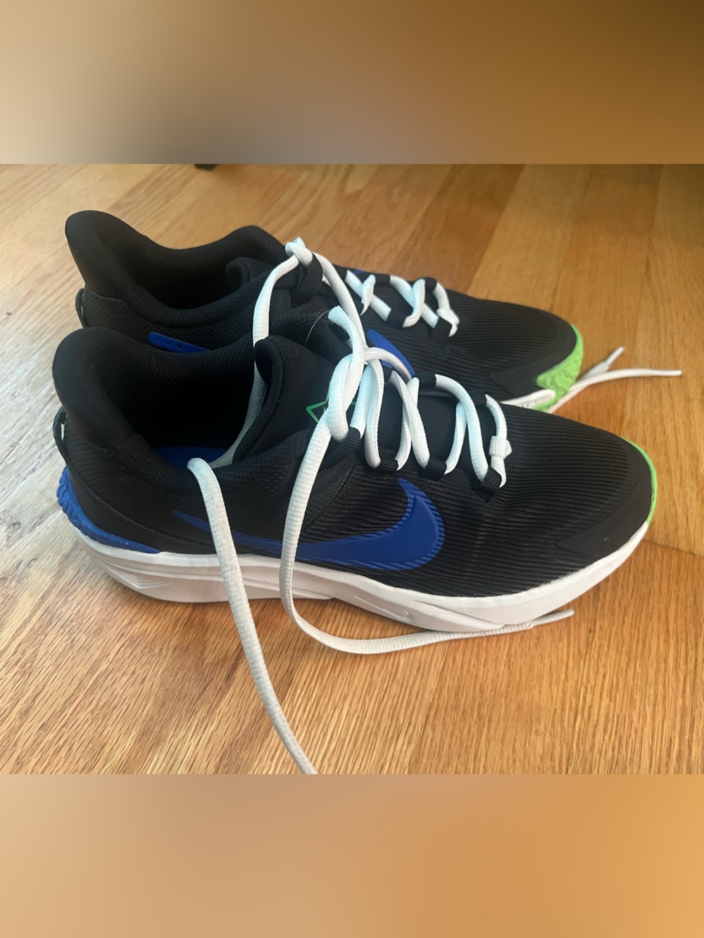 Nike Star Runner 4 PS 'Black Racer Blue sneaker shoes